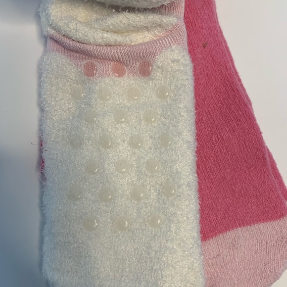 Cuddl Duds girls unicorn double layer slipper socks. New. Shoe size 4-10. - Picture 4 of 8
